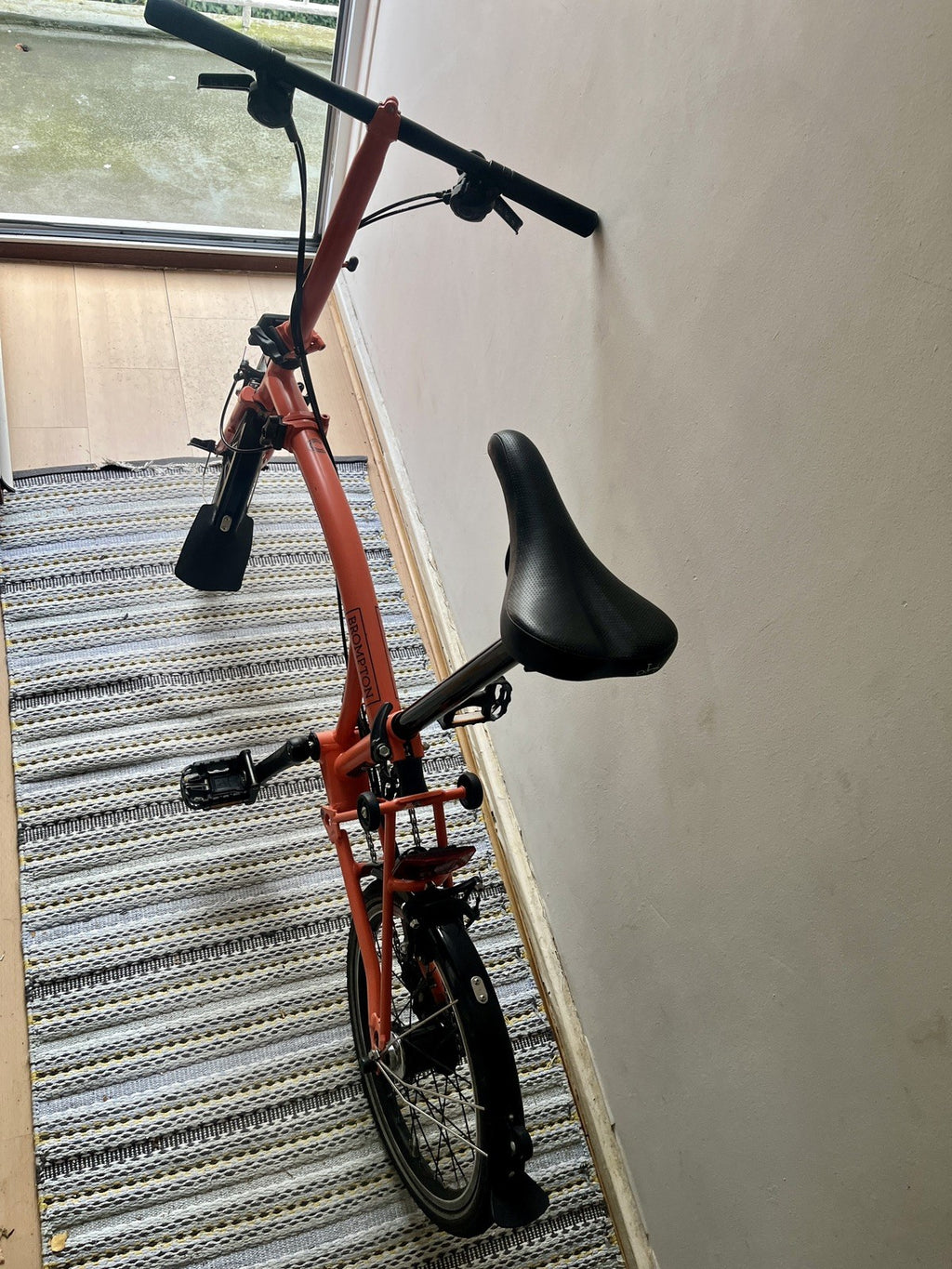 Brompton Bike 6-Speed Explore 2023, Orange Low Handlebar