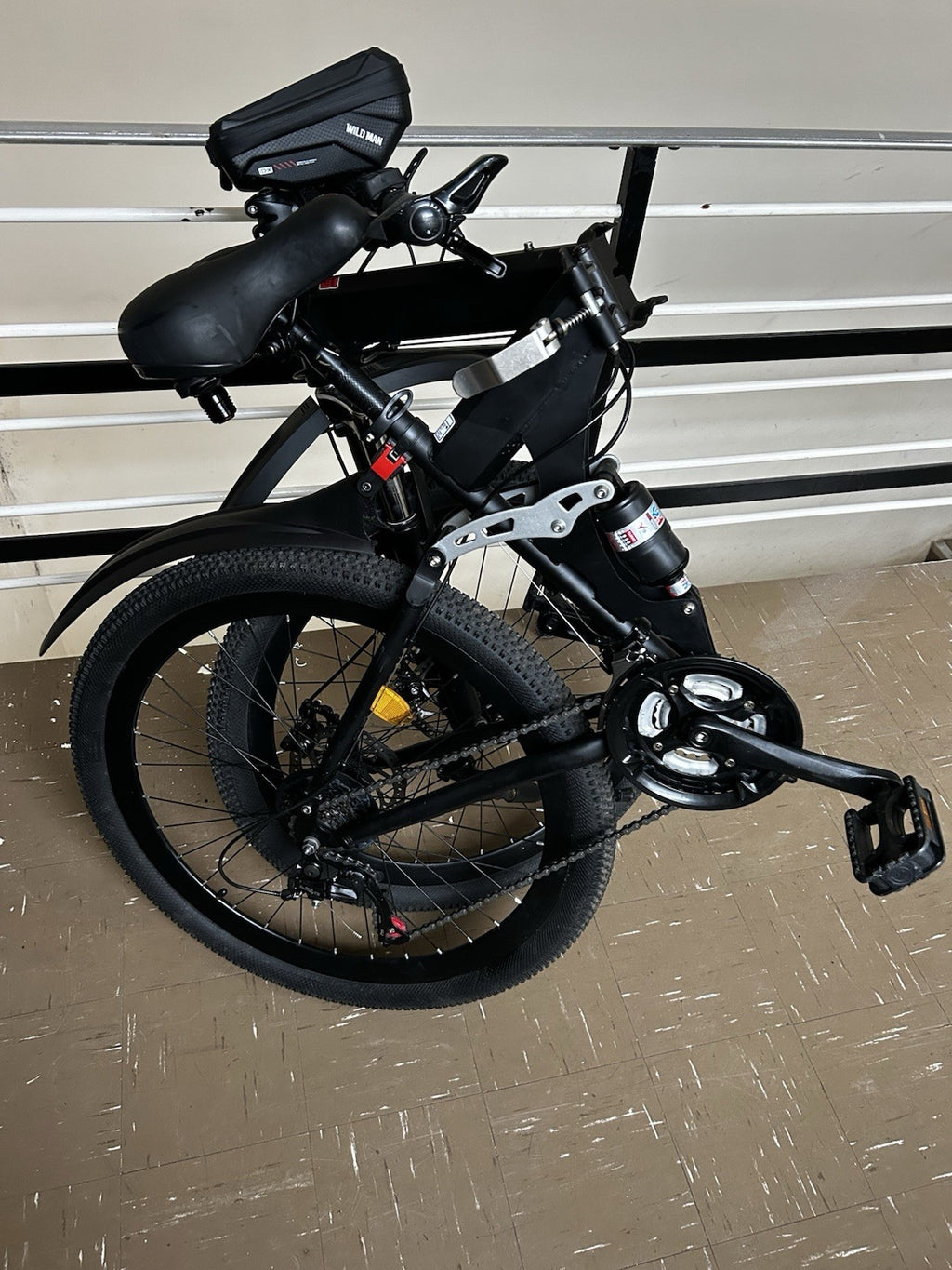 Hardly used full suspension 27-inch Folding Mountain bike