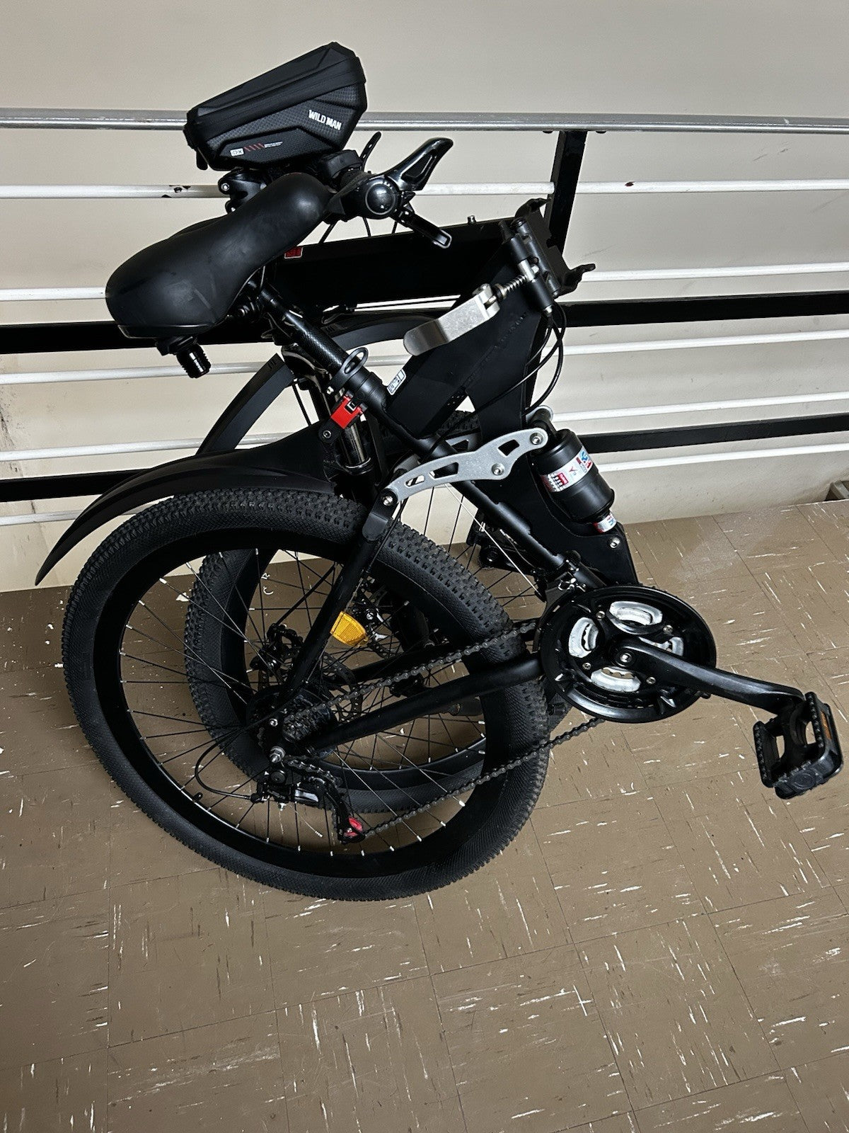 Hardly used full suspension 27-inch Folding Mountain bike