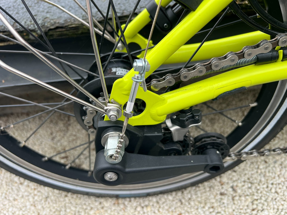 Brompton C Line 6 Speed folding bicycle - Lime green 2023 with extras