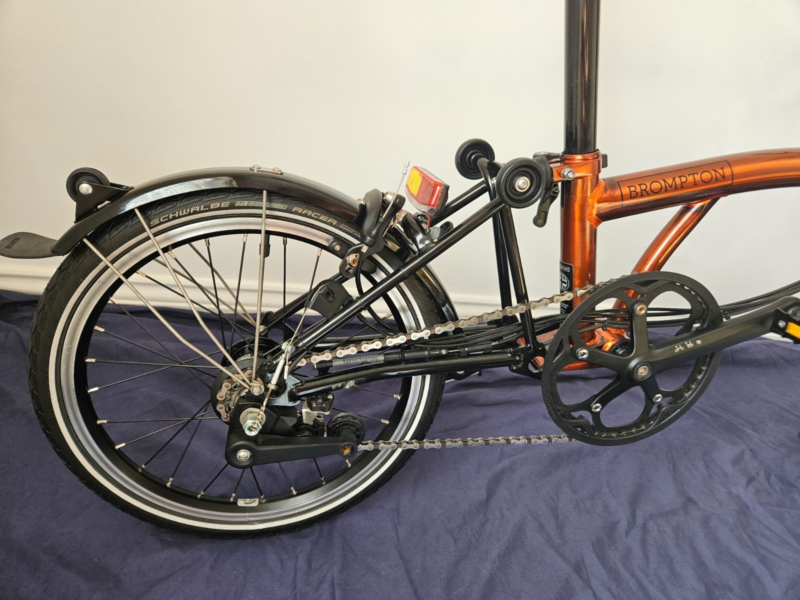 Brompton M6LX Superlight Titanium 6 Speed Flame Lacquer Excellent Condition