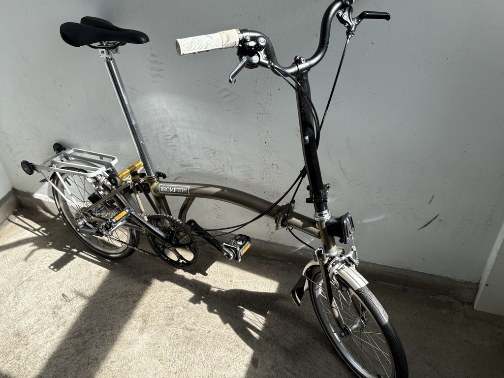 Brompton 3 speed Raw/Lacquer Original London Folding Bike M3L (now C Line)