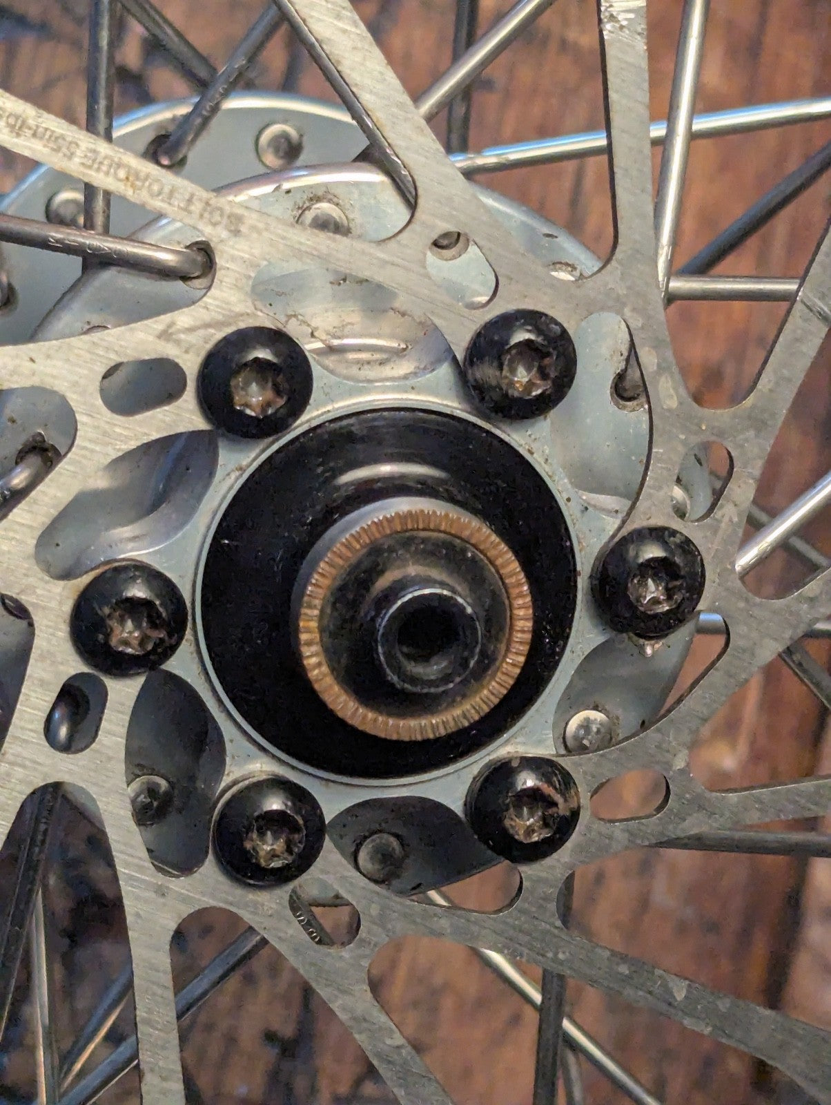 Brompton kinetics disc fork and wheel, Hope hub