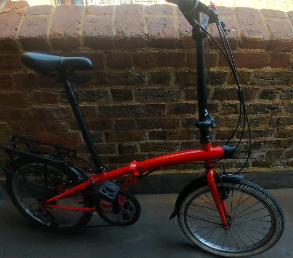 BTWIN Folding Bike 20″ | Urban Commuter Bicycle | 6-Speed Bike | Great for City