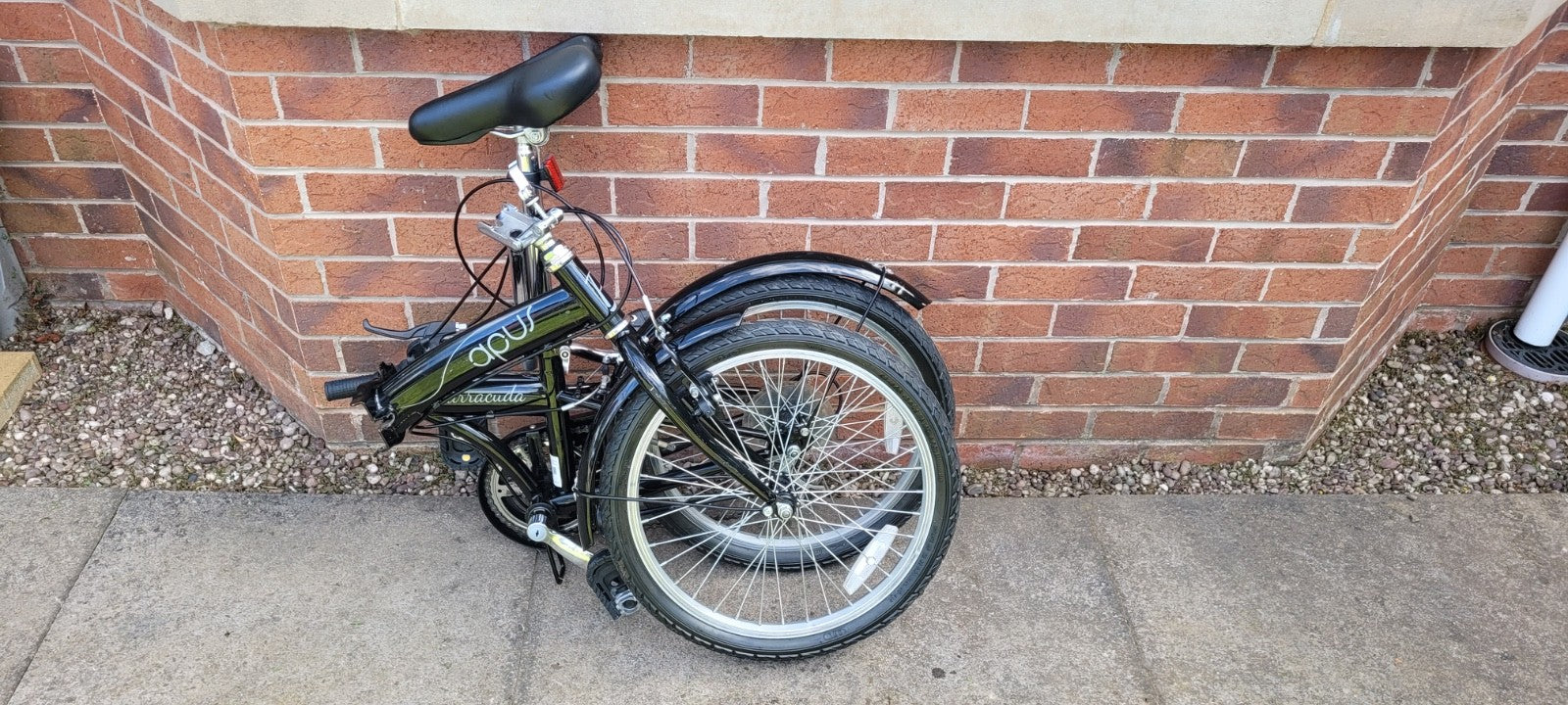 Apus Barracuda Folding Bicycle, Black, 20", Barely Used, Excellent, Commuter, A+