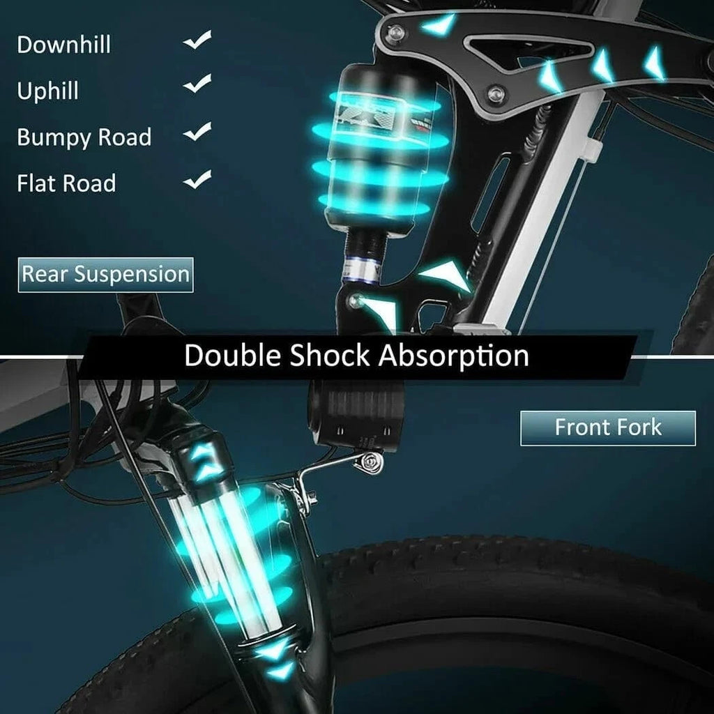 New 20 26 Inch Bike Mountain Folding 21 Speed Bike Adult bicycle Dual Suspension