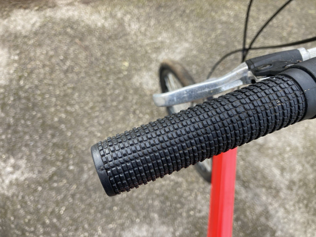 Bright Red Folding Bike with 7 Speed