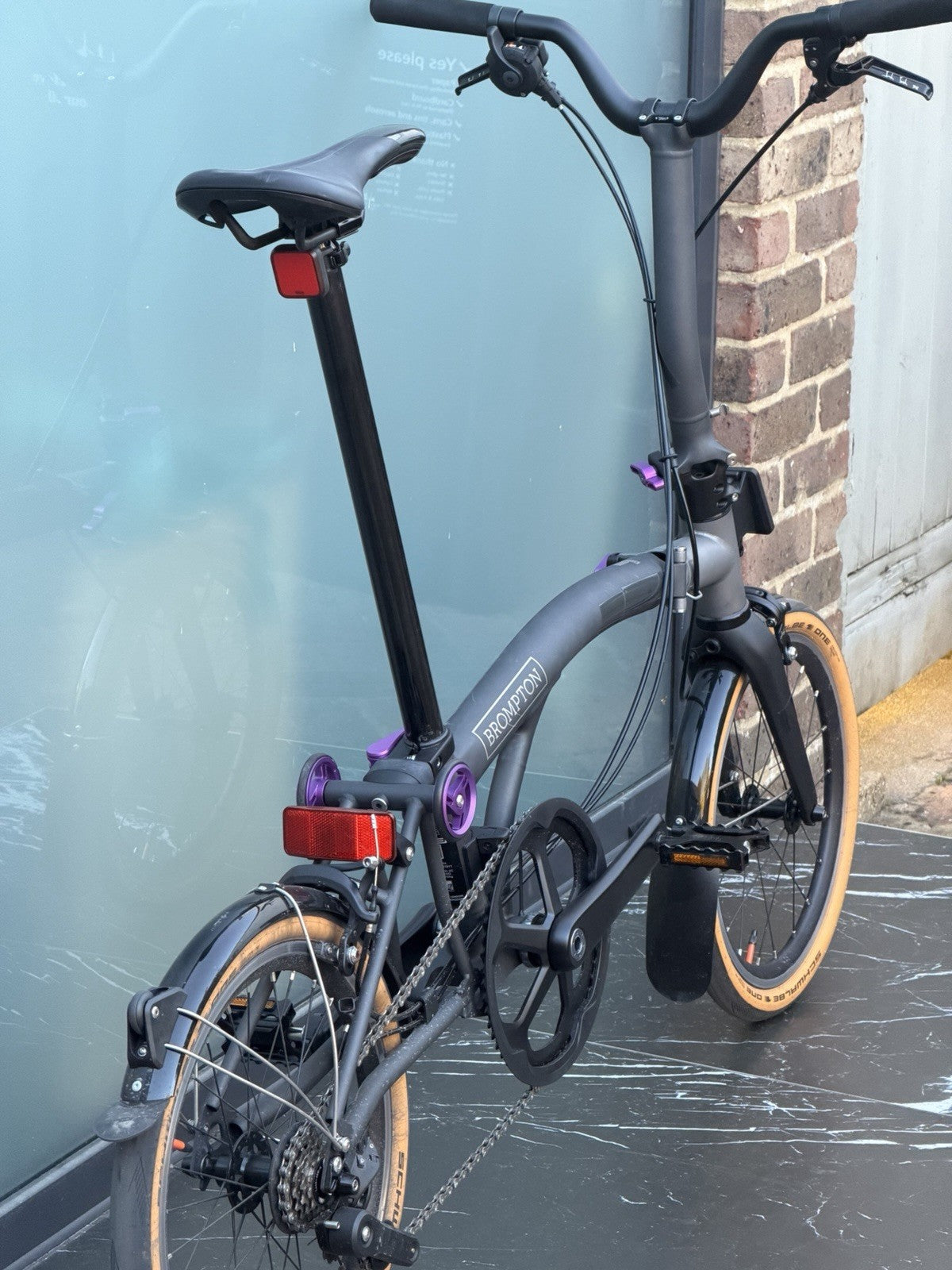 Brompton T Line Ceratech Cerakote 4 Speed Folding Bicycle Bike