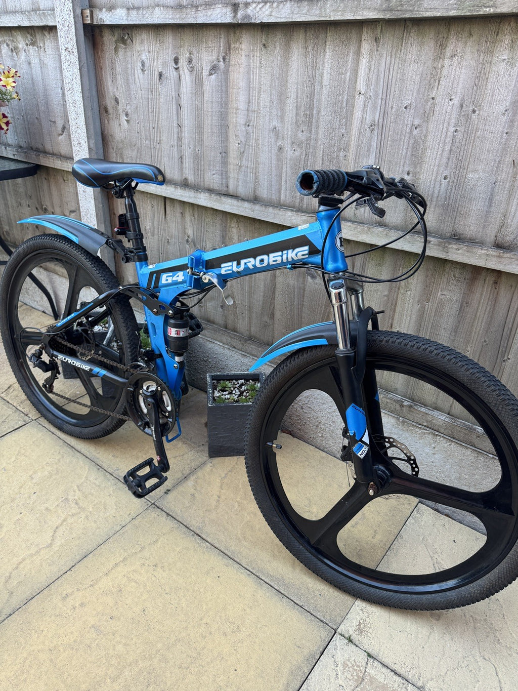 Foldable MOUNTAIN BICYCLE Eurobike BLUE G4 26"