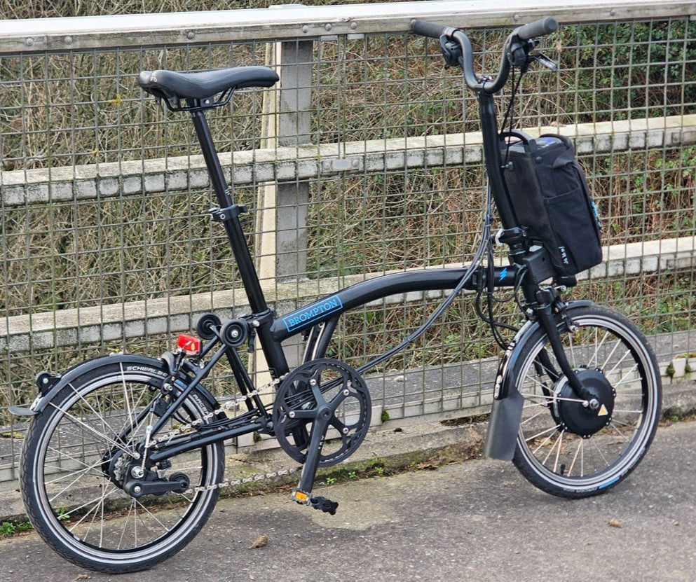 Brompton Electric C Line Folding Bike - 6 Speed - Barely Used