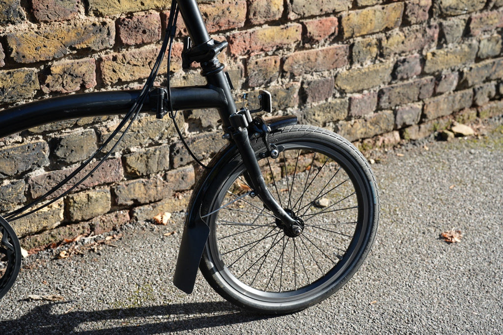 M6L Black Edition brompton folding bike with rack