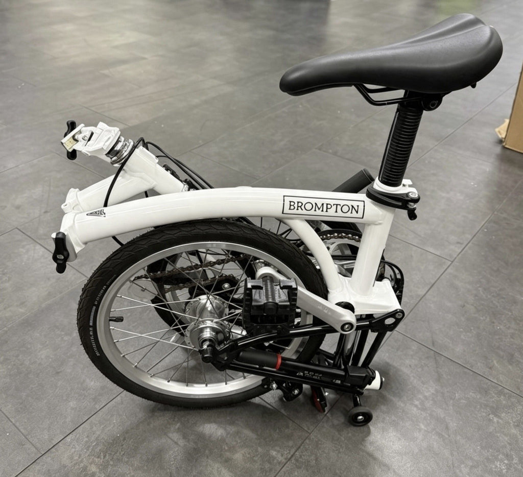 Brand New Brompton A-Line Folding Bike ,Papyrus White ,Ready To Ride! Some Marks