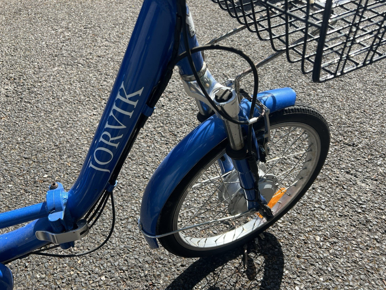 Jorvik Folding  Tricycle :  Blue : 20in