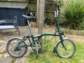 Brompton folding bike 3 speed - racing green - very good condition