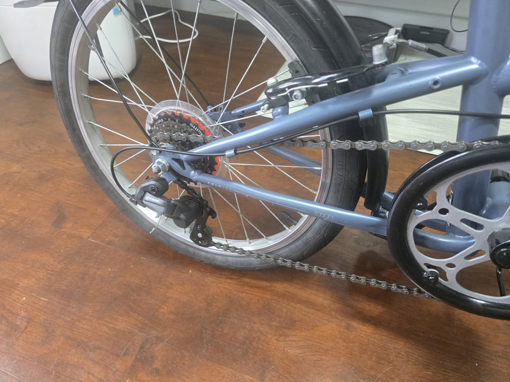 BTWIN Tilt 120 Grey Folding Bike - collection from LS10 OR KT1