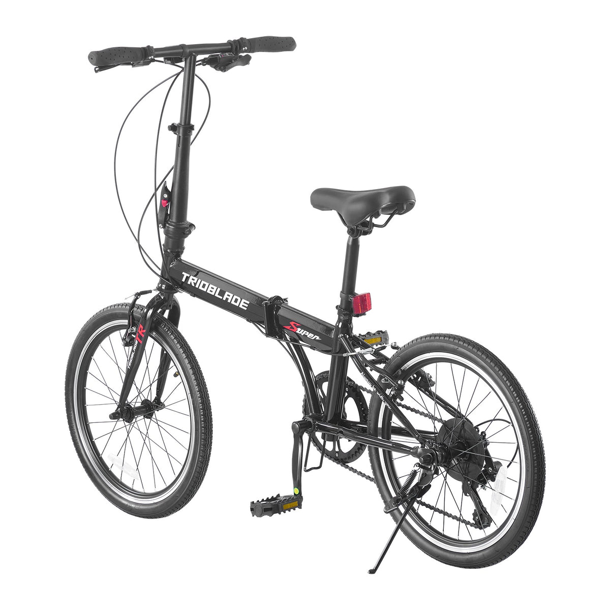Folding Bike 20'' Wheel Foldable Bike 7-Speed City Bike Portable Bike Men Women