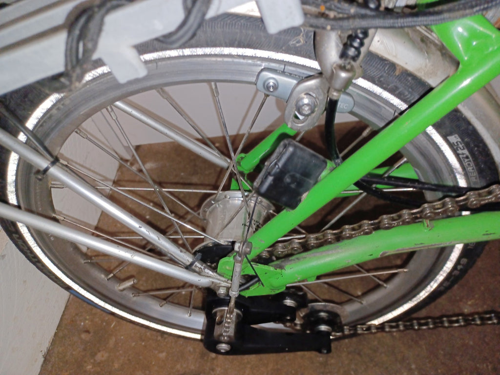 Brompton 3 Speed Folding Bike in Green 2008 Model.