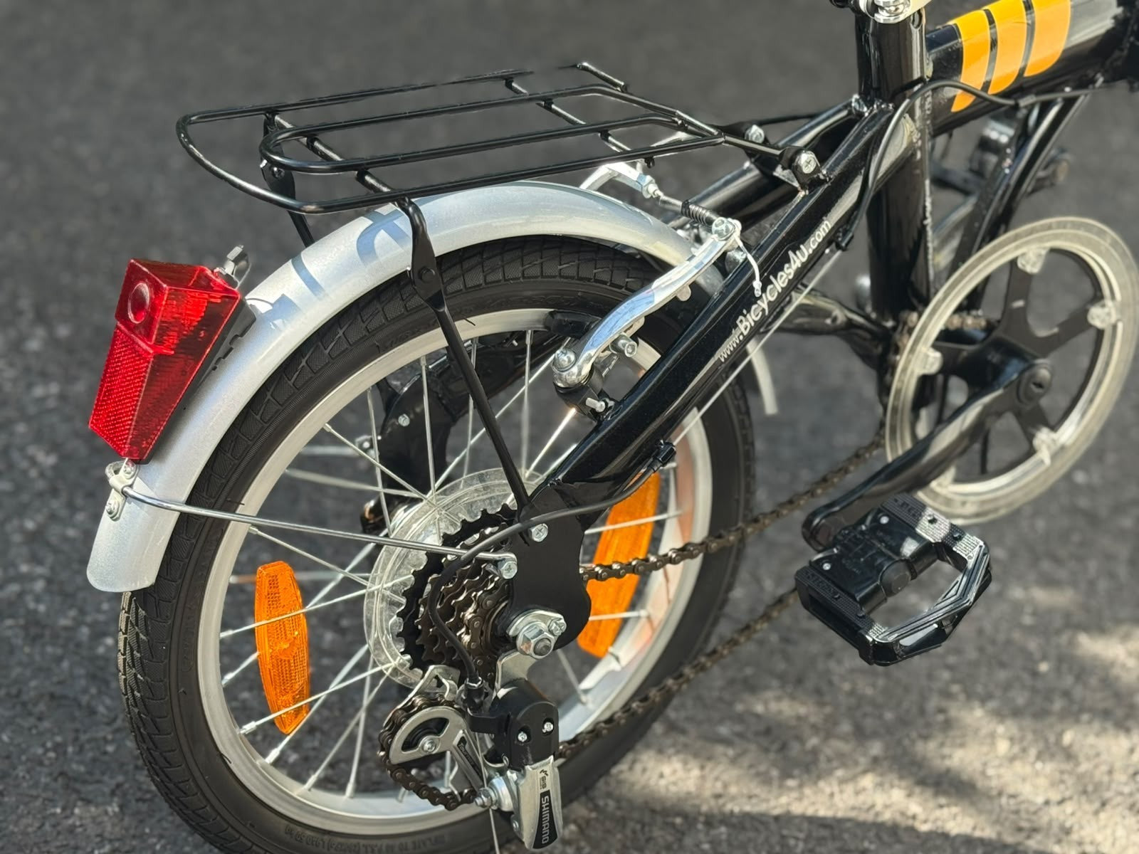 Unisex Folding Bike Black Good Condition