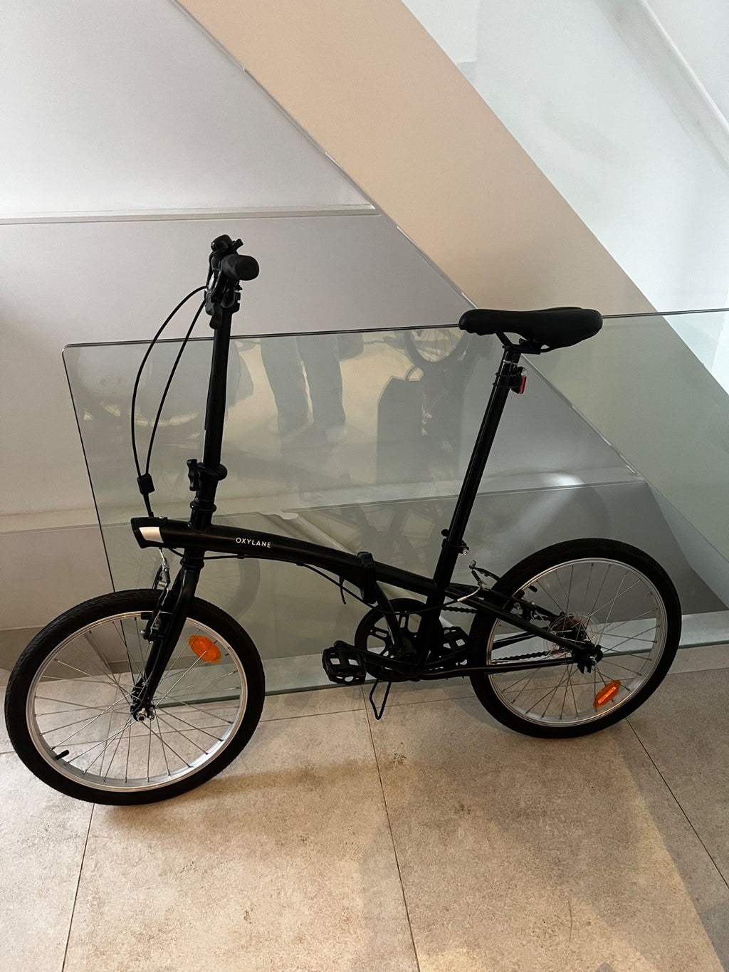 Oxylane Folding Bike Tilt 100 Black