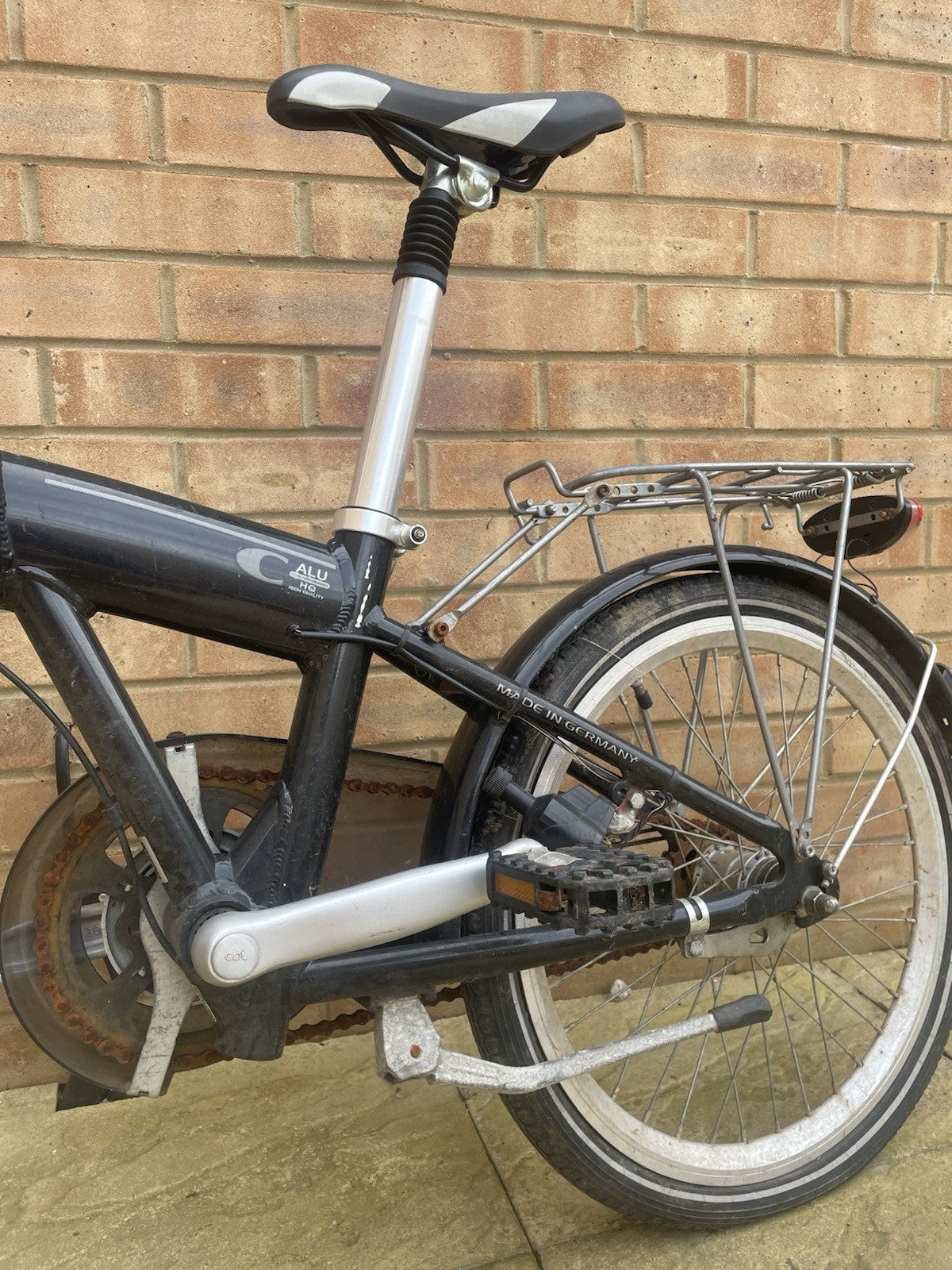 Bike That Is Foldable But A But Old Which Needs A Few Repairs Like The Chain