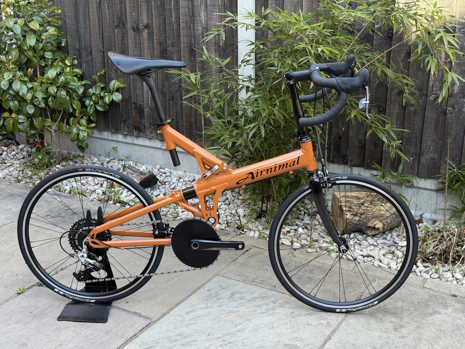 Airnimal Folding Bicycle Custom Paint Sram Rival / Force 1x11 Extra Travel Box