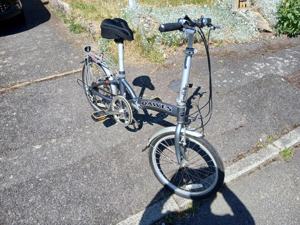 dawes alluminium folding pushbikr