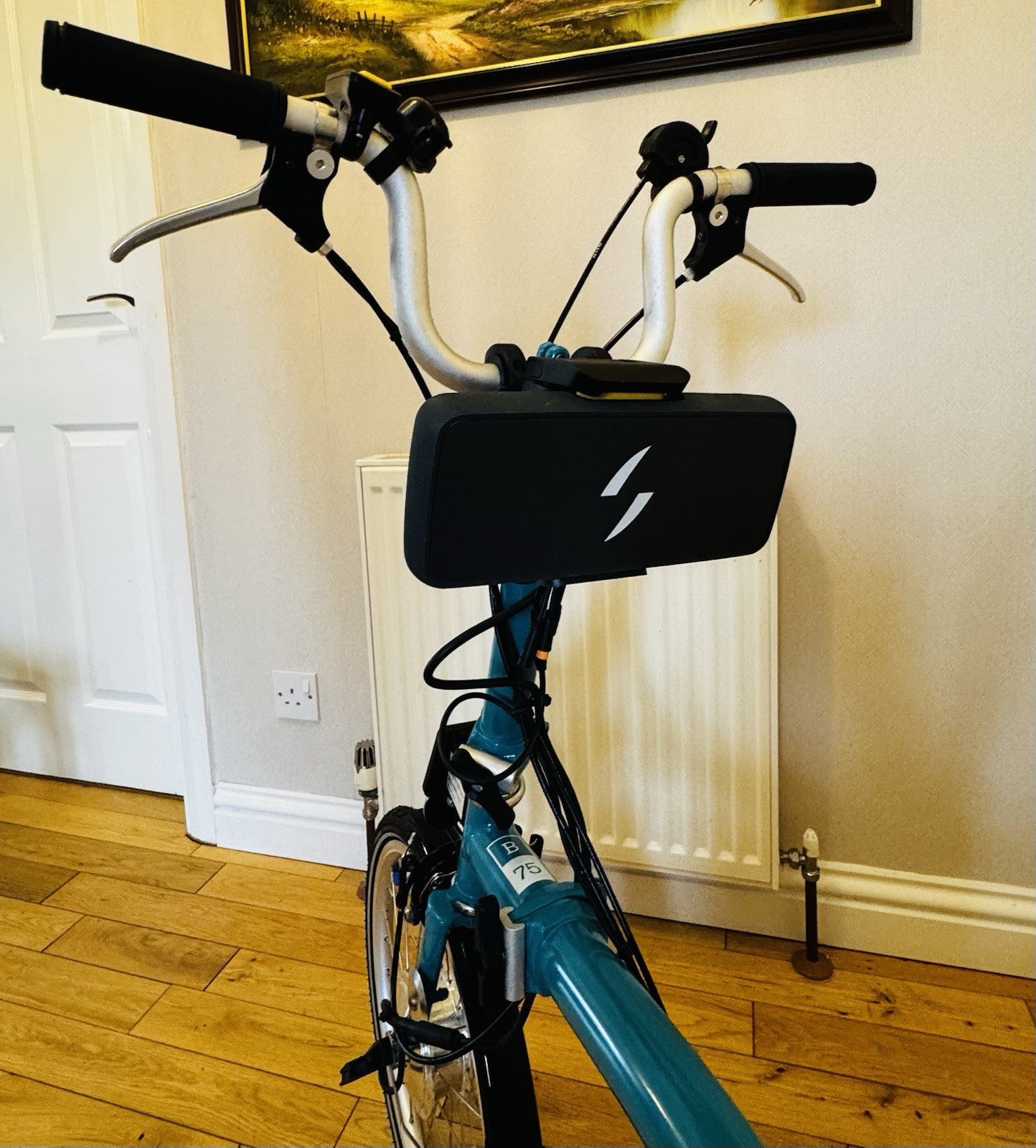 Brompton B75 Folding Bike  Fitted With Swytch GO+ Electric Conversion Kit Used