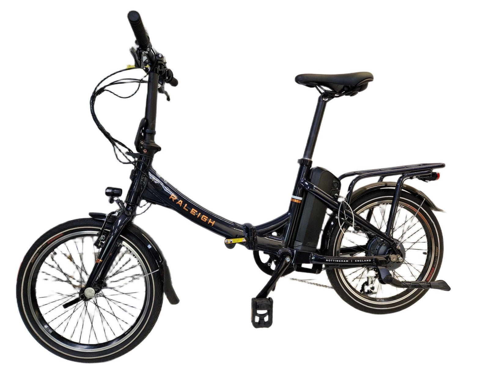 Raleigh Stow--E--Way Folding 7-Speed 20" Wheel Alloy Bike - Blue {Scratched}