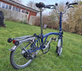 Brompton H6R 2013, Blue, six gears with front and rear rack