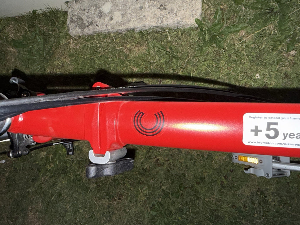 Brompton C Line Explore - House Red. High Handlebars