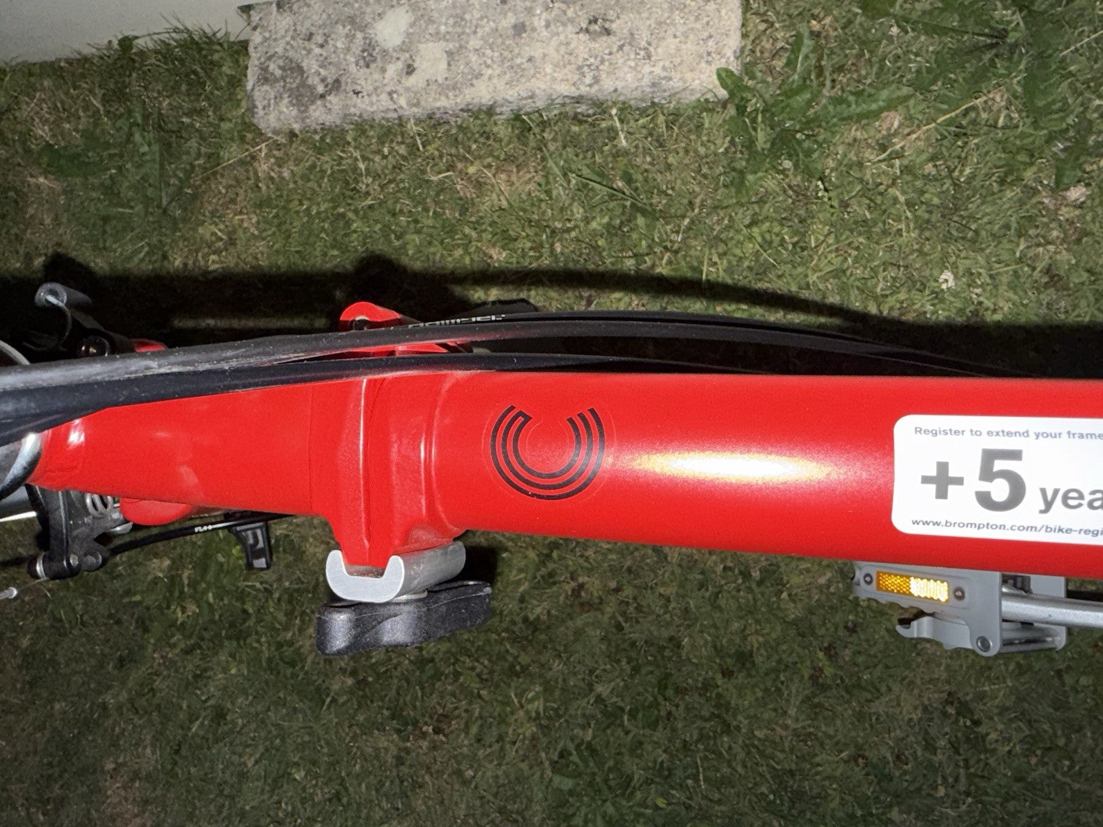 Brompton C Line Explore - House Red. High Handlebars