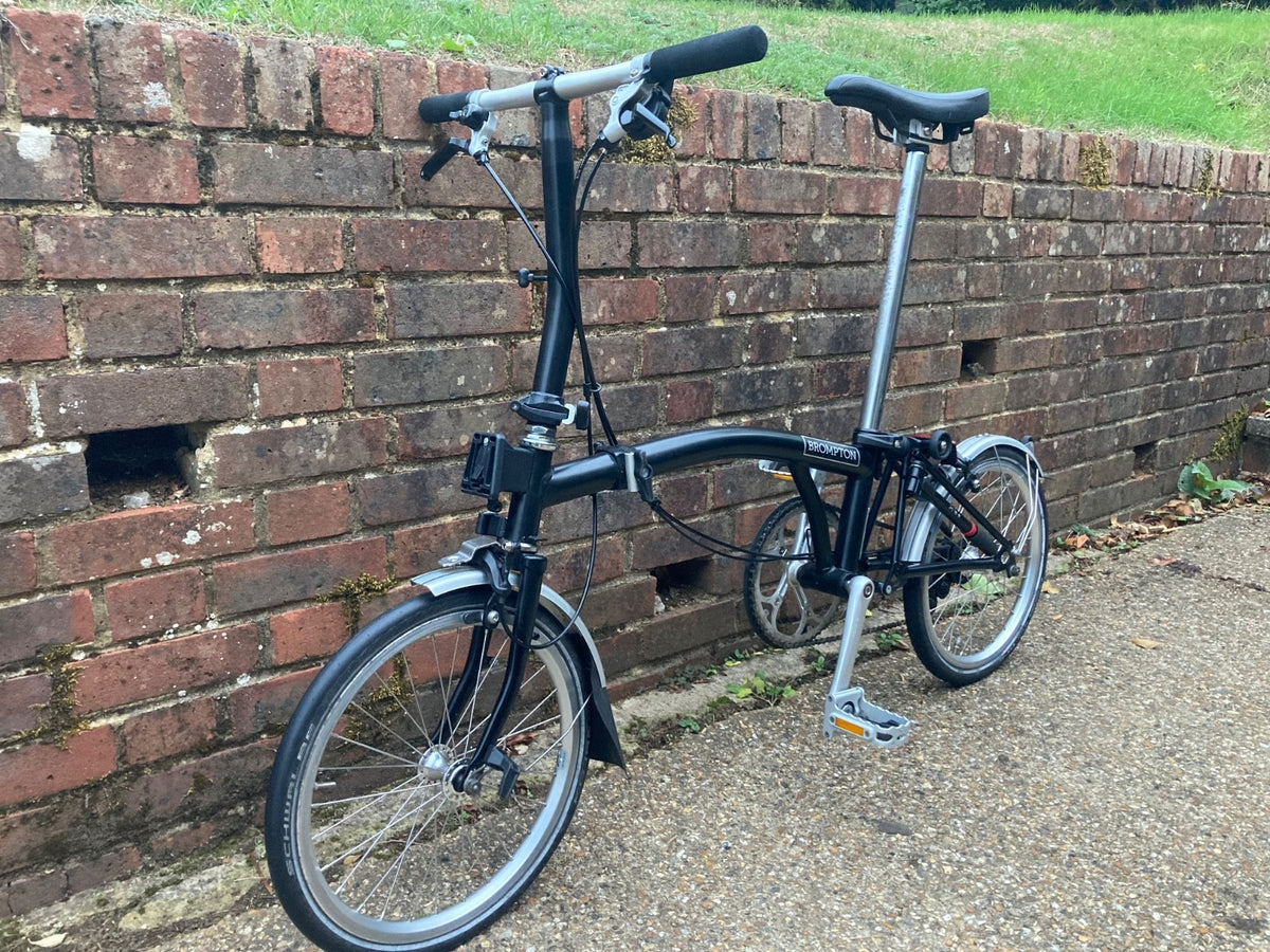 Black Brompton Folding Bike Very Good condition