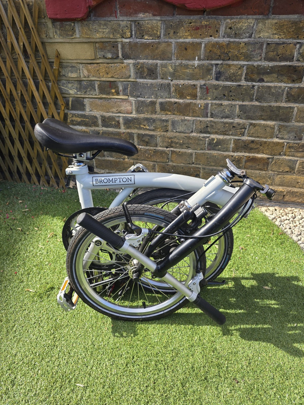 Brompton Folding Bike, Single Speed, S-Type flat  handlebars