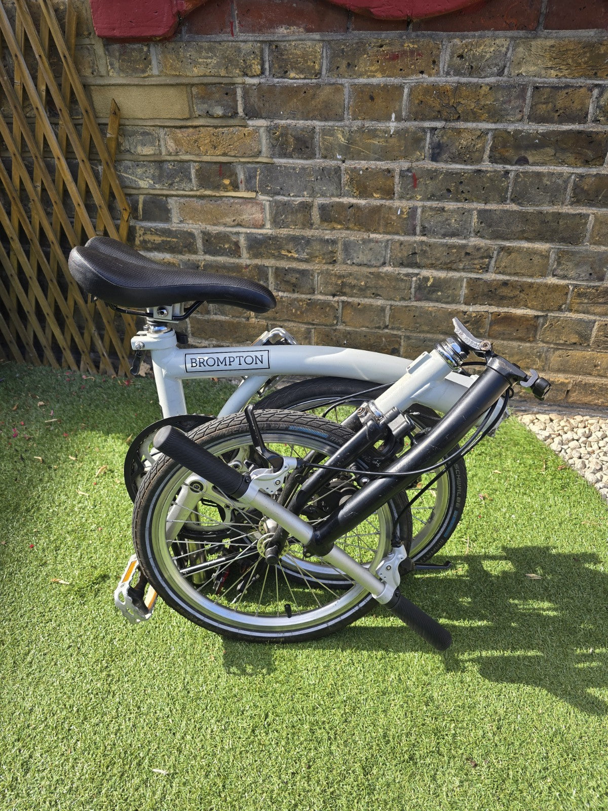 Brompton Folding Bike, Single Speed, S-Type flat  handlebars
