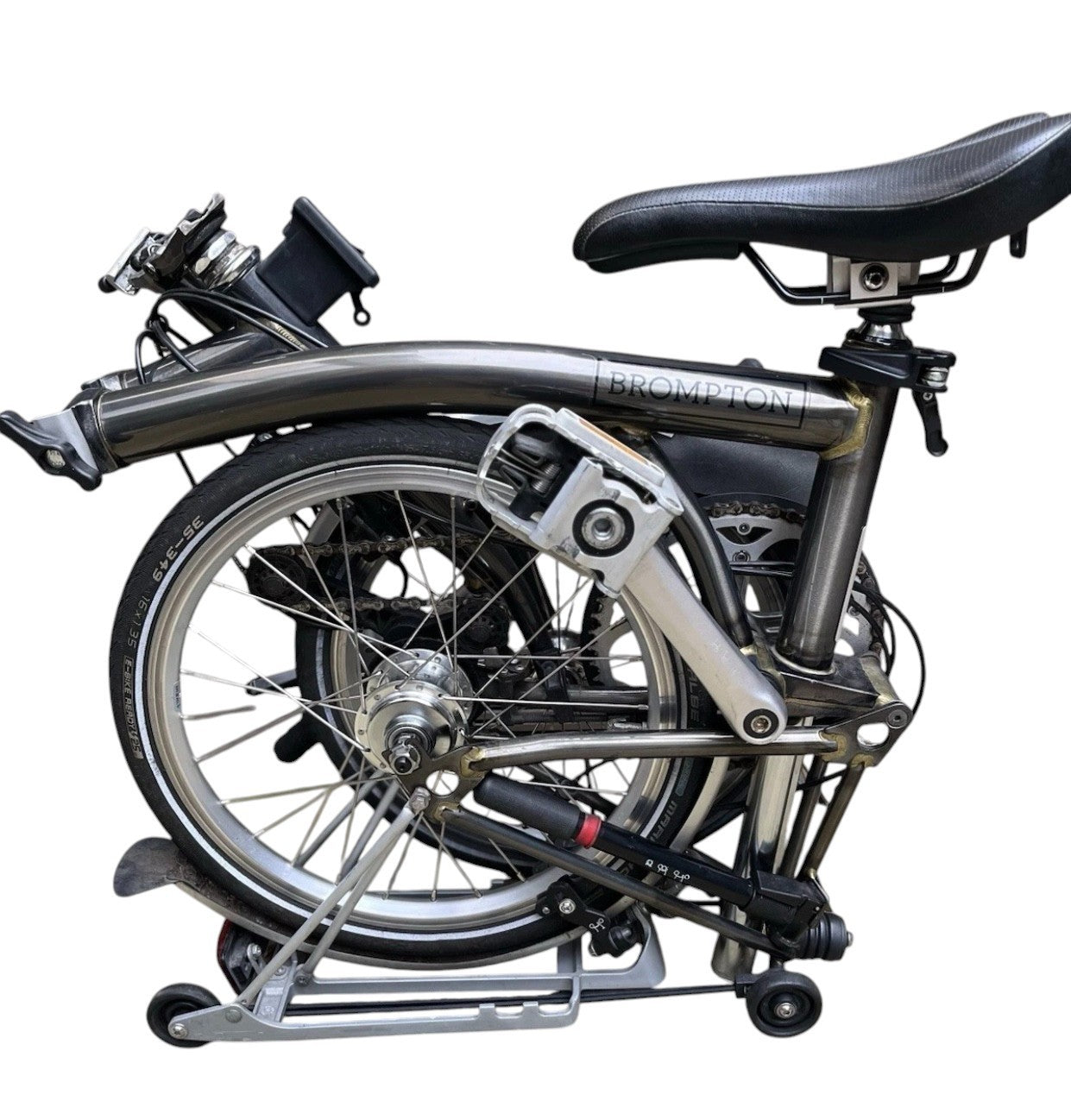 Brompton C Line S6R (6 Speed) folding bicycle - Raw Lacquer
