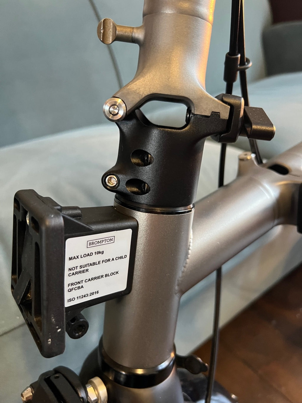 Brompton T-Line 4-Speed Titanium Folding Bike Medium rise