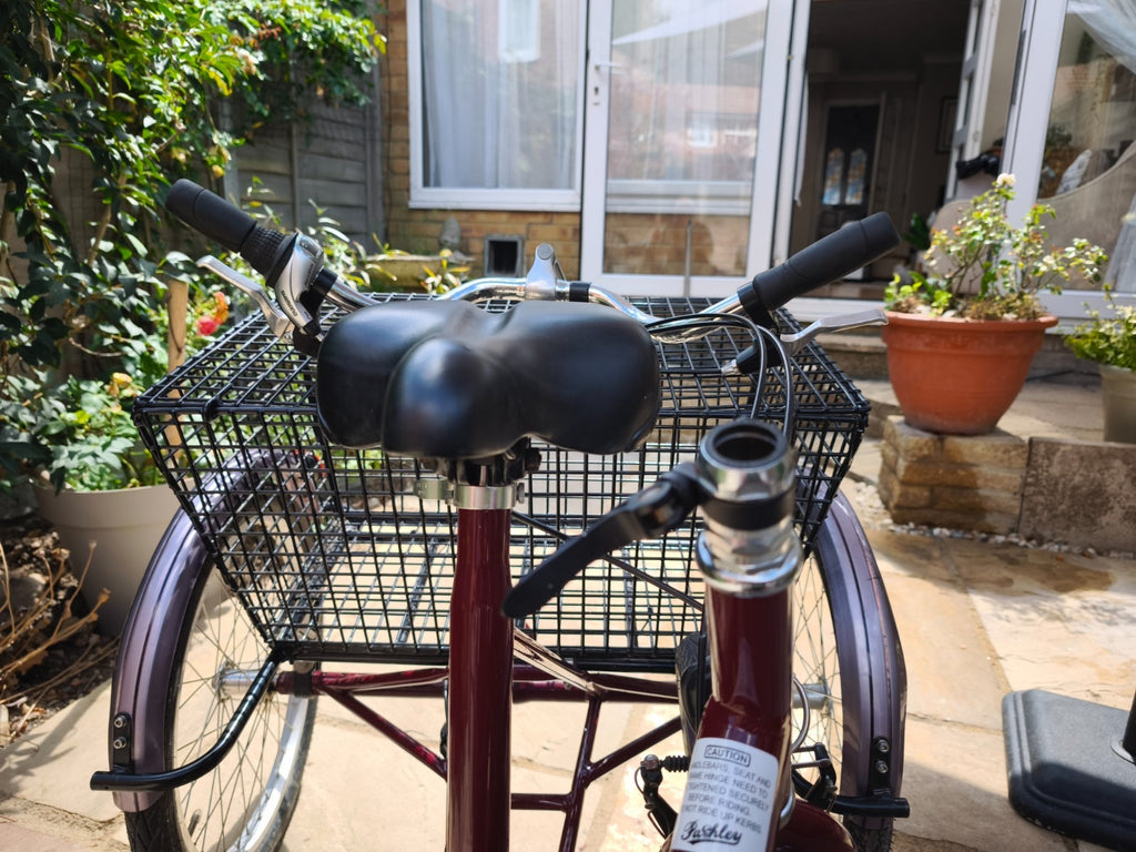 Adult Folding Pashley  Tricycle Tri-1 Burgandy 17" frame, good condition