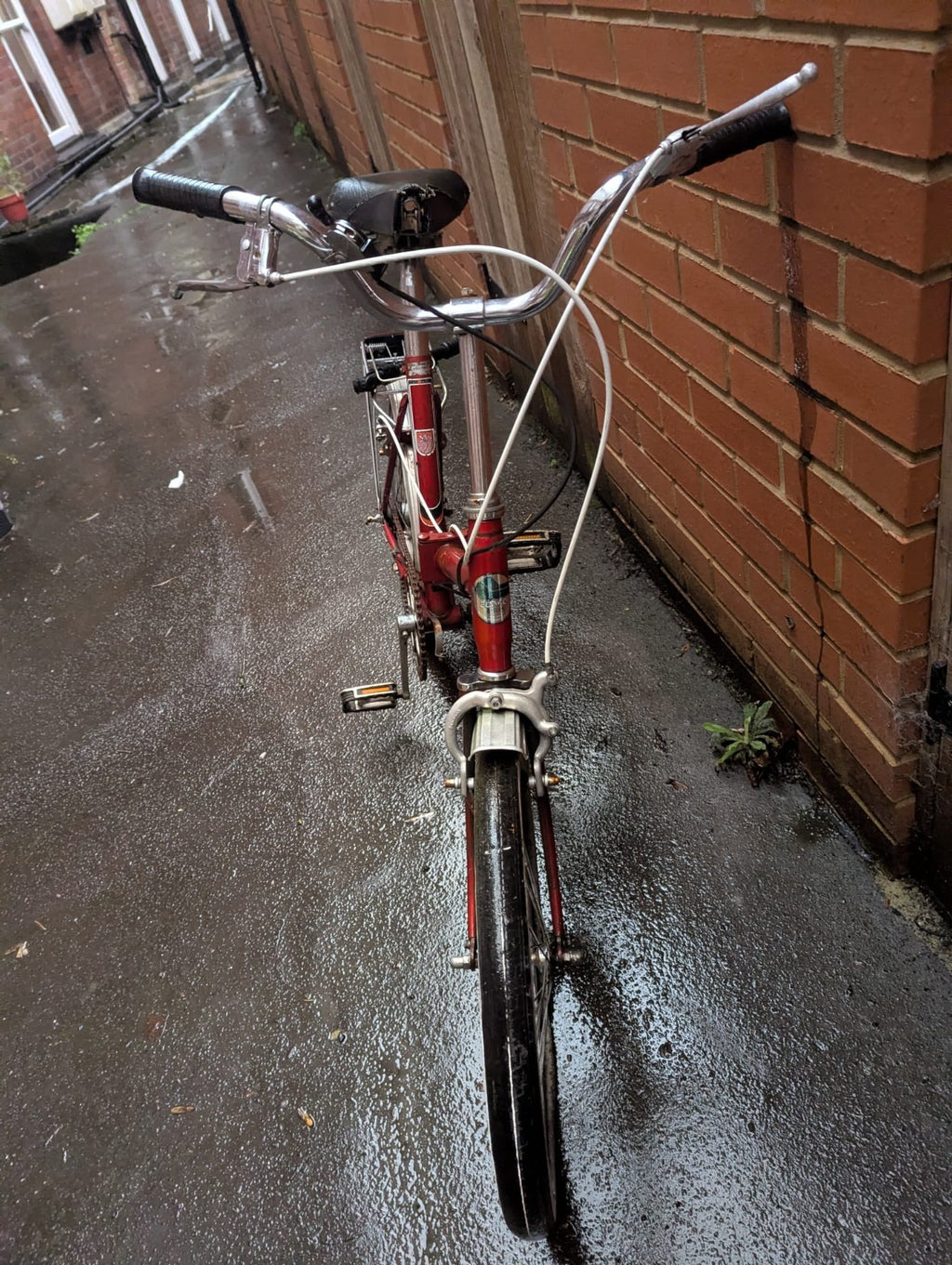 Vintage Red Folding Bike - 3 speed - Project/Repair - Collection Only