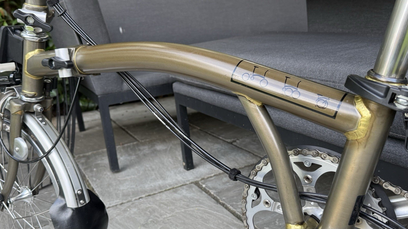 Brompton Gold Lacquer Limited Edition Bike - 6-Speed 2014 Fully upgraded
