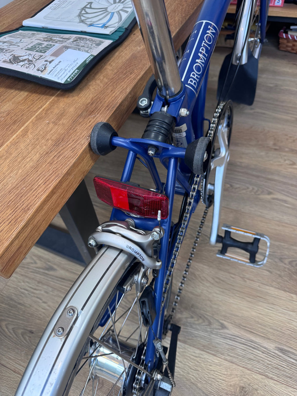 Brompton Folding Bicycle  - Blue - Original Paperwork included - Nice Condition!