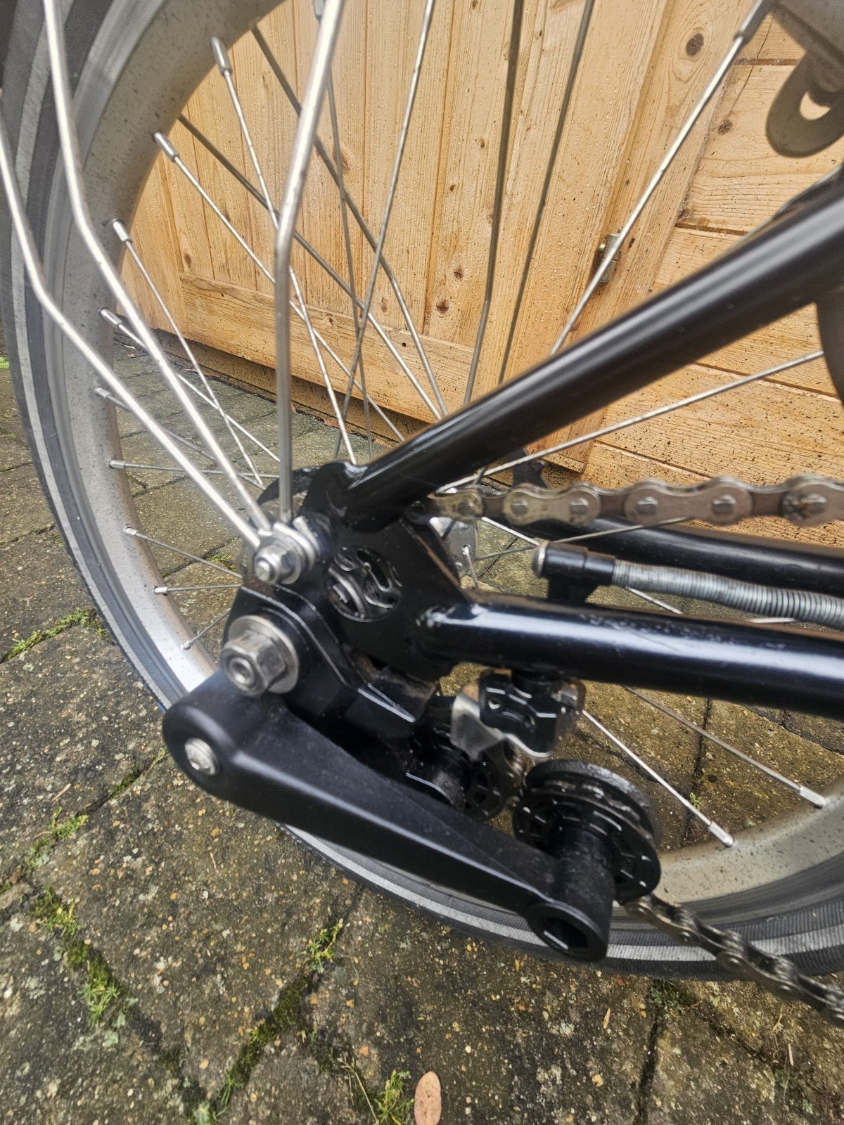Brompton With Titanium Mainframe In Electroplated Rainbow