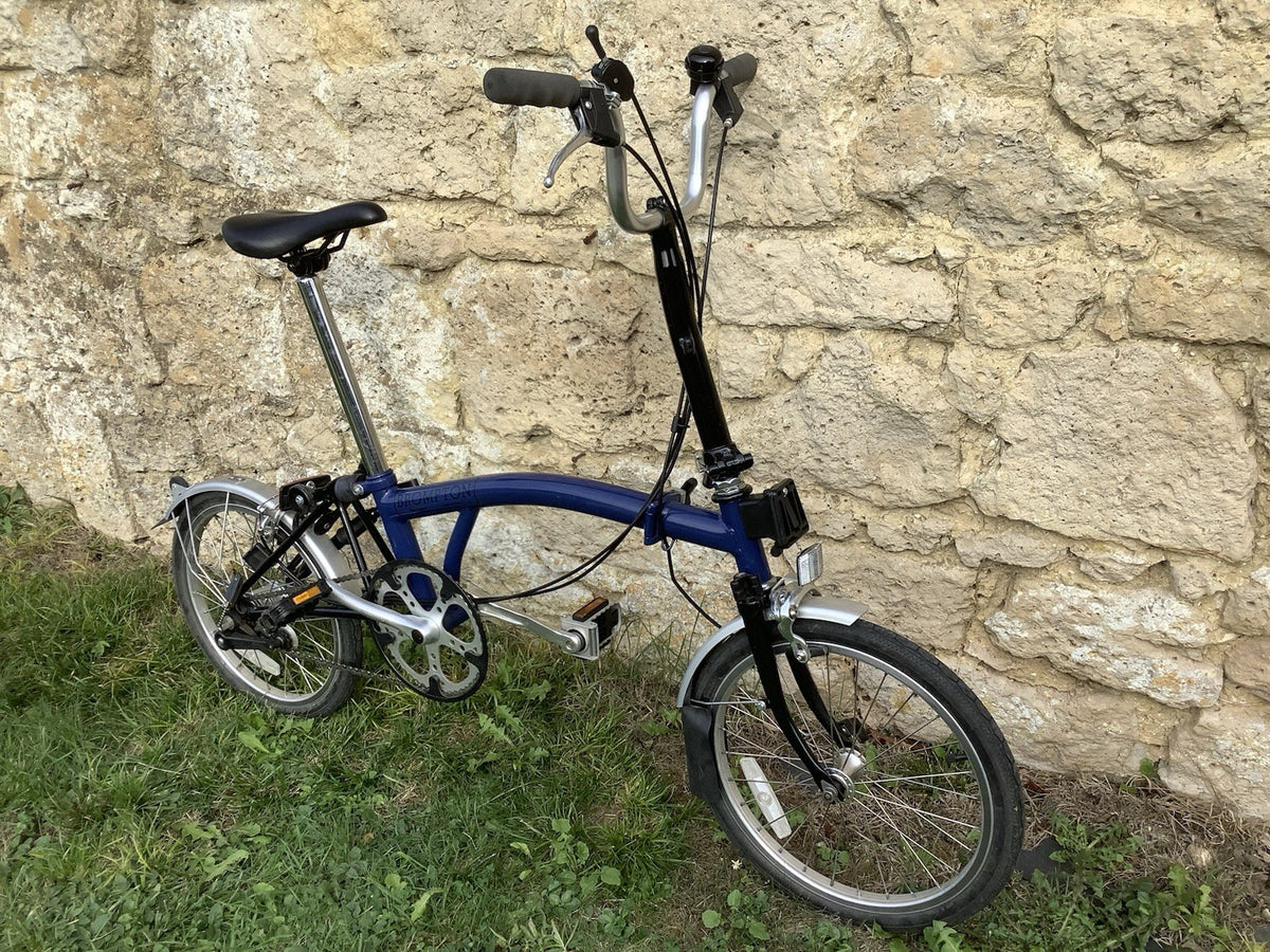 Brompton M3L Folding Bike - Blue - UK DELIVERY