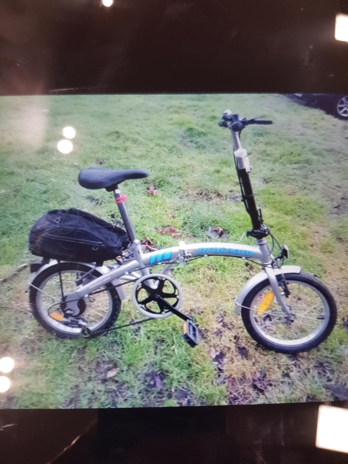 Proteam Folding Bike   6 shimano  gears  16' wheels' bicycle  fold up v-brakes