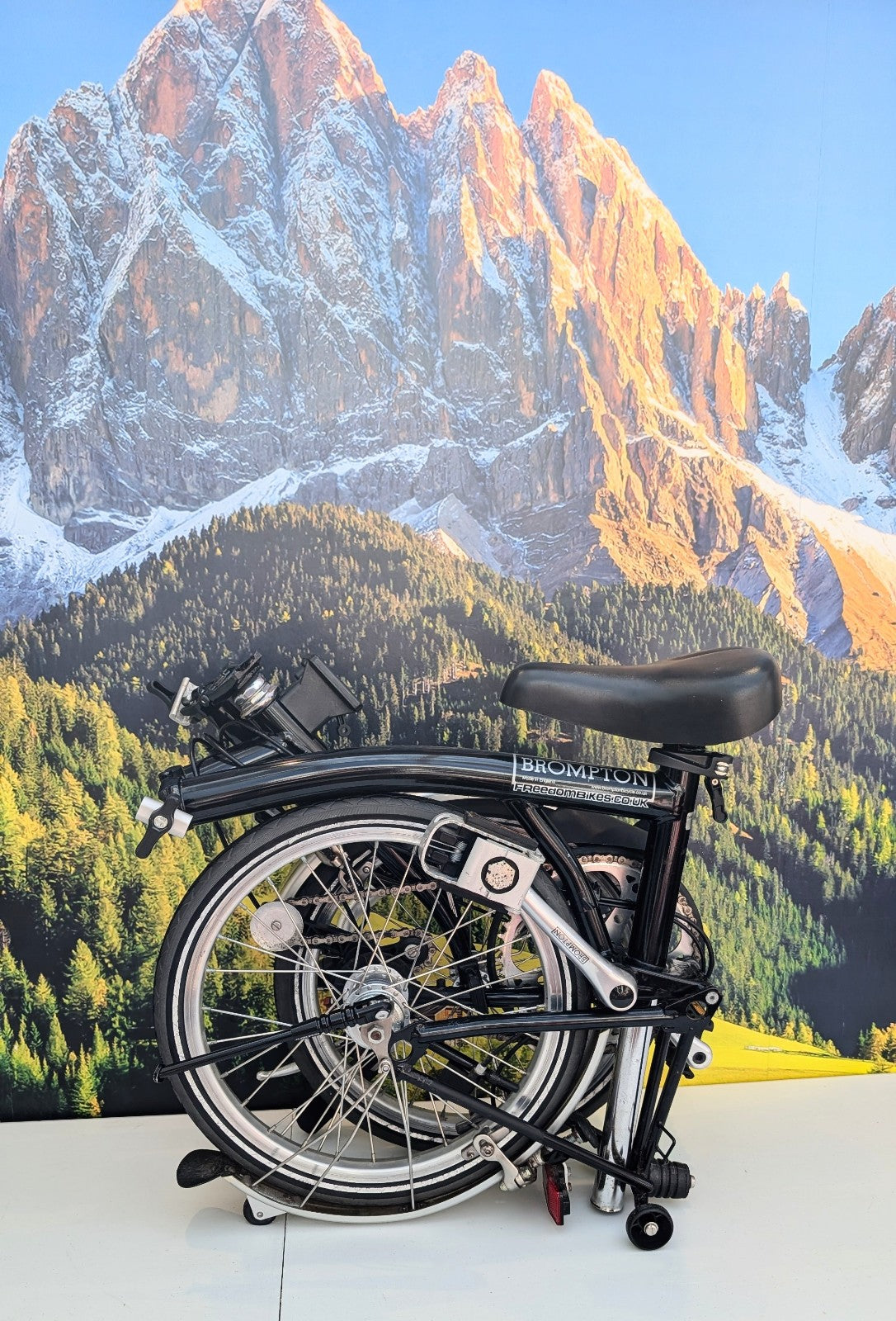 Brompton M3L 16" Folding Bike 3 Speed - Black, w/ Mudguards  - VGC