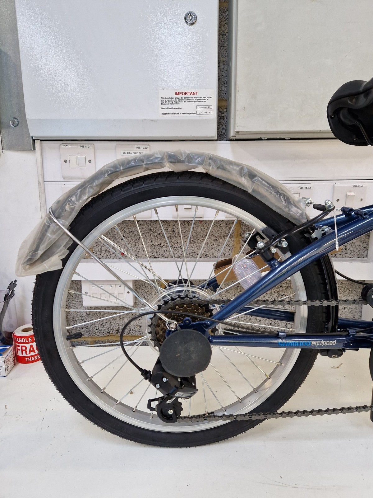 Apollo Transport Compact Folding 20" Wheels Steel 6-Speed Bike - Navy [Marked]