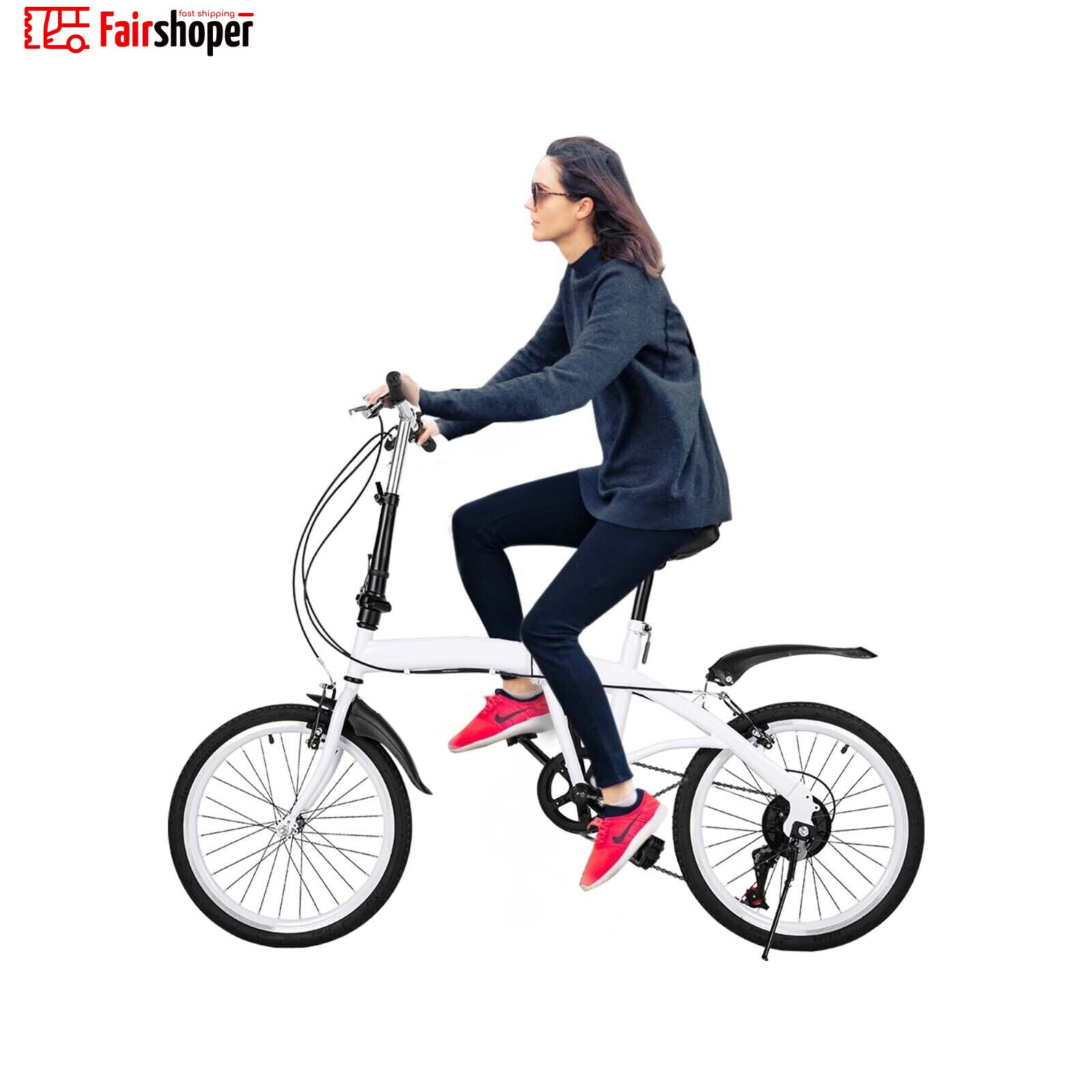 20" Folding Bike Adults Bicycle Lightweight Alloy Bicycle Folding City Bike UK