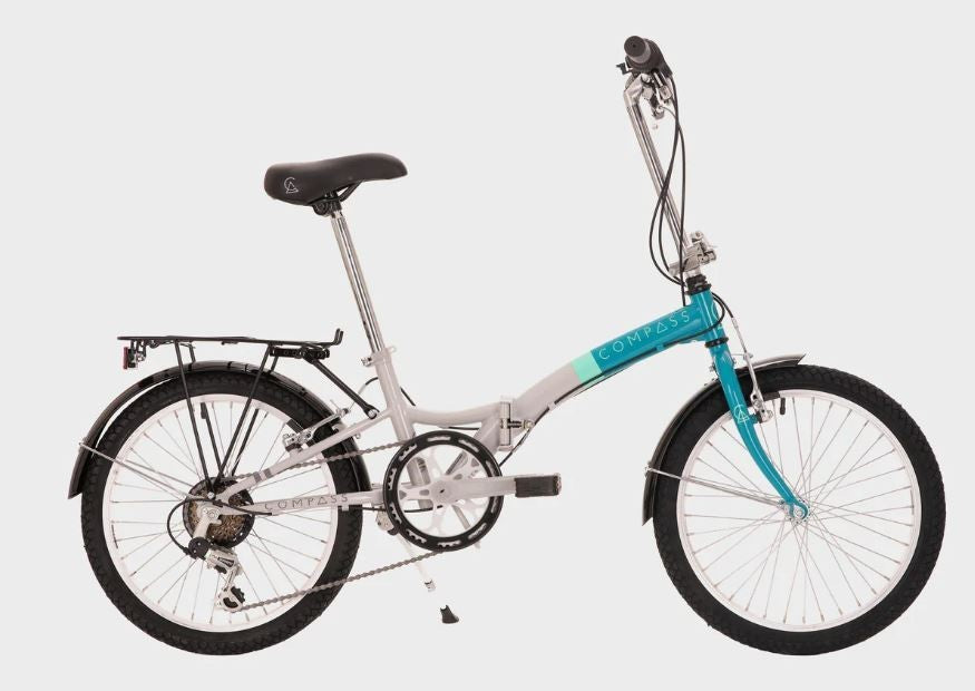 Compass 'Northern' Folding Bike - Blue/White