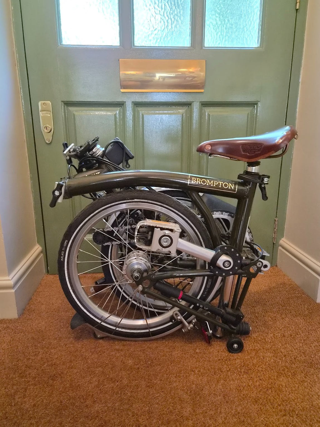 Limited Edition Barbour x Brompton M6L Folding Bike (Swytch Converted)