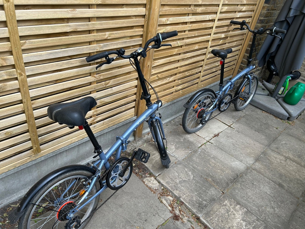 Decathlon BTWIN folding bike, 120. Grey, 6 speed