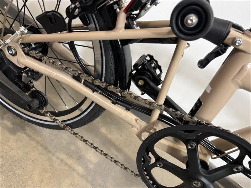 Brompton C Line 6 Speed 2023 High Handlebar Folding Bike - Dune Sand